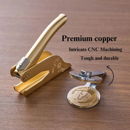 Plant and Book Story Golden Print Embosser Stamp, Printed Directly on Books, Notebooks, Tissues, Stickers, Paper\u002F Plastic Packaging, Make Exquisite Gifts and Books