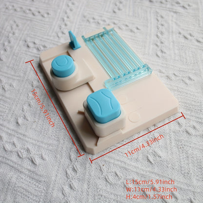 Letter&Number Punch Board Diy Handmade Tool For Greeting Cards, Comes With User Manual