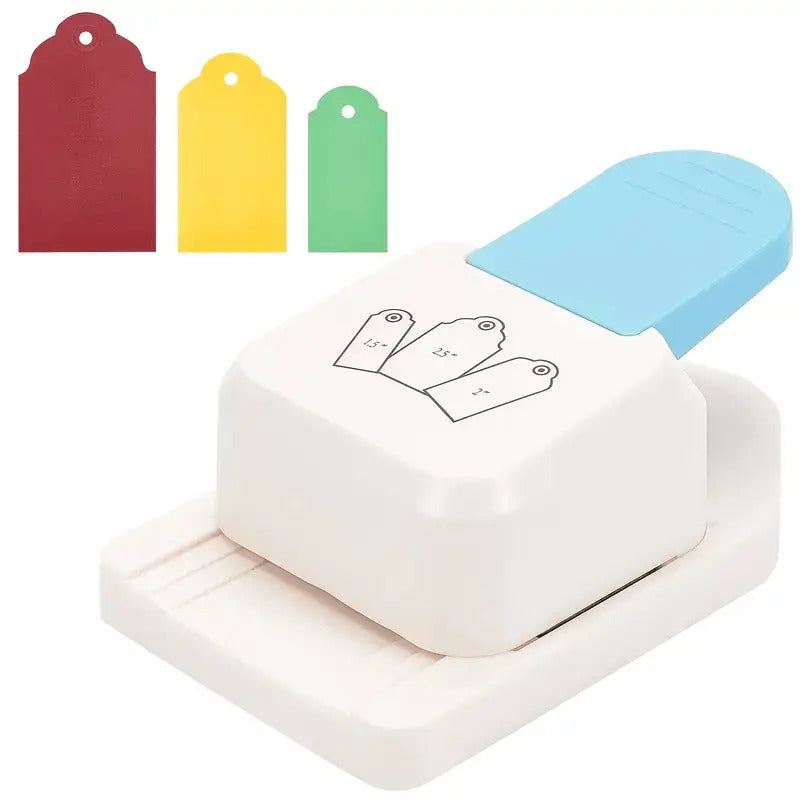 1pc Manual Heavy-Duty Label Embossing Machine - Non-Electric Craft Punch with Rounded Corner Hole, for Scrapbooking, Card Making, Invitations, Business Labels - Compatible with 1.5\