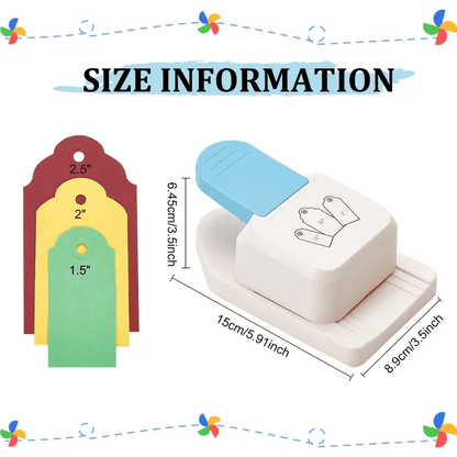 1pc Manual Heavy-Duty Label Embossing Machine - Non-Electric Craft Punch with Rounded Corner Hole, for Scrapbooking, Card Making, Invitations, Business Labels - Compatible with 1.5\