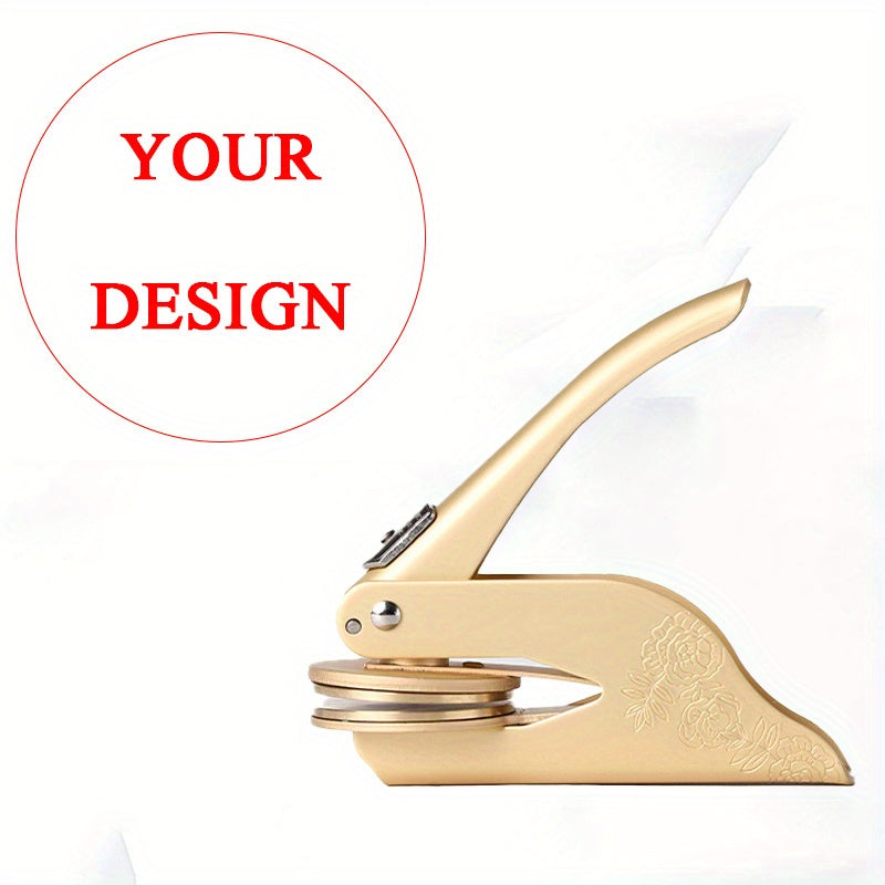 Plant and Book Story Golden Print Embosser Stamp, Printed Directly on Books, Notebooks, Tissues, Stickers, Paper\u002F Plastic Packaging, Make Exquisite Gifts and Books