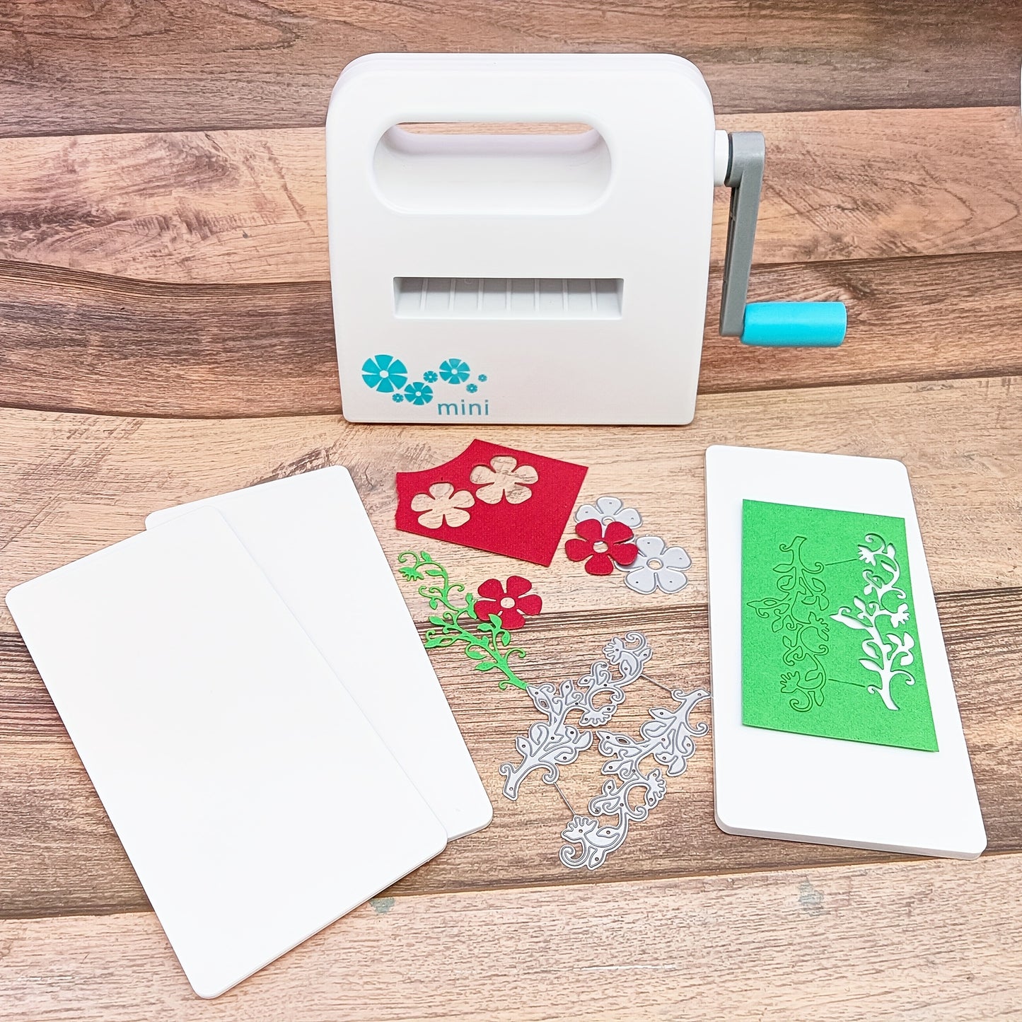 Alinacutle Mini Die Cut Machine Embossing Folder Use Machine, Manual Portable Embossing Machines Full Kit Included, For Art, Craft, Scrapbooking - Precise Cutting, Easy Operation, DIY Craftsmen And Beginners