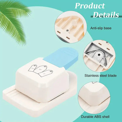 1pc Manual Heavy-Duty Label Embossing Machine - Non-Electric Craft Punch with Rounded Corner Hole, for Scrapbooking, Card Making, Invitations, Business Labels - Compatible with 1.5\