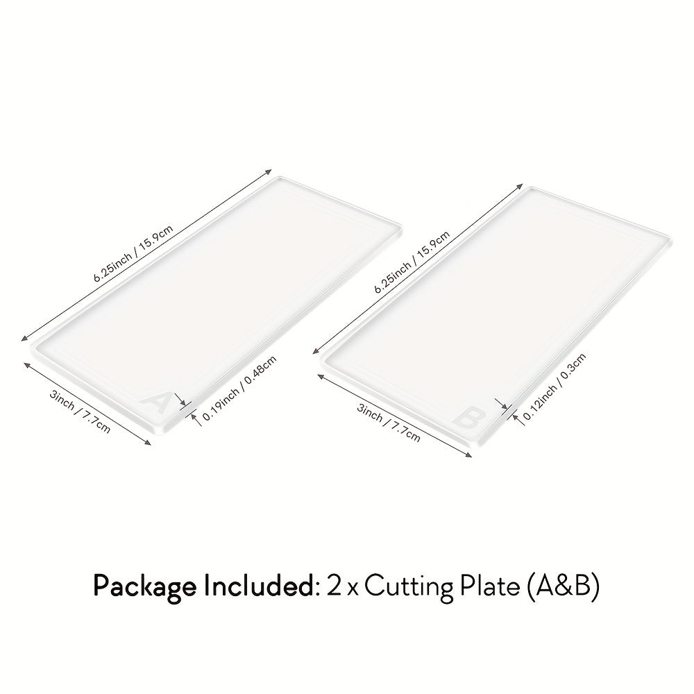 6 Colors Craft Buddy Scrapbook Die Cutting Embossing Machine\u002F1 Set A&B Acrylic Cutting Pads for DIY Scrapbooking Paper Crafts Cutter Machine Tool - PE Material, Battery-Free