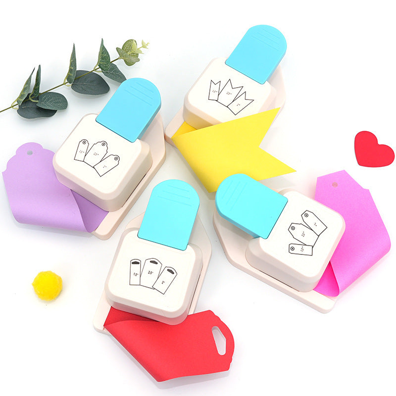 1pc Manual Heavy-Duty Label Embossing Machine - Non-Electric Craft Punch with Rounded Corner Hole, for Scrapbooking, Card Making, Invitations, Business Labels - Compatible with 1.5\