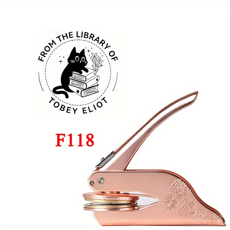 The Animal, Plant and Book Story Series Print Embosser Stamp, can be Printed Directly on Books, Notebooks, Tissues, Stickers, Paper\u002F Plastic Packaging, Beloved by Book Lovers and Pet Lovers