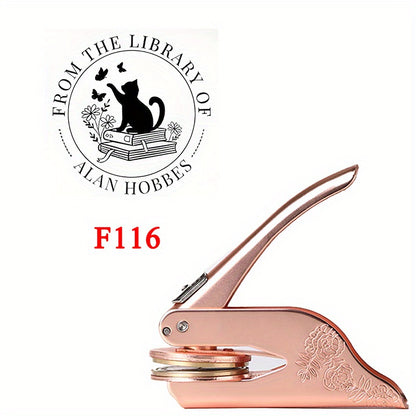 The Animal, Plant and Book Story Series Print Embosser Stamp, can be Printed Directly on Books, Notebooks, Tissues, Stickers, Paper\u002F Plastic Packaging, Beloved by Book Lovers and Pet Lovers