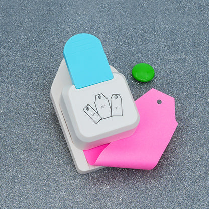 1pc Manual Heavy-Duty Label Embossing Machine - Non-Electric Craft Punch with Rounded Corner Hole, for Scrapbooking, Card Making, Invitations, Business Labels - Compatible with 1.5\