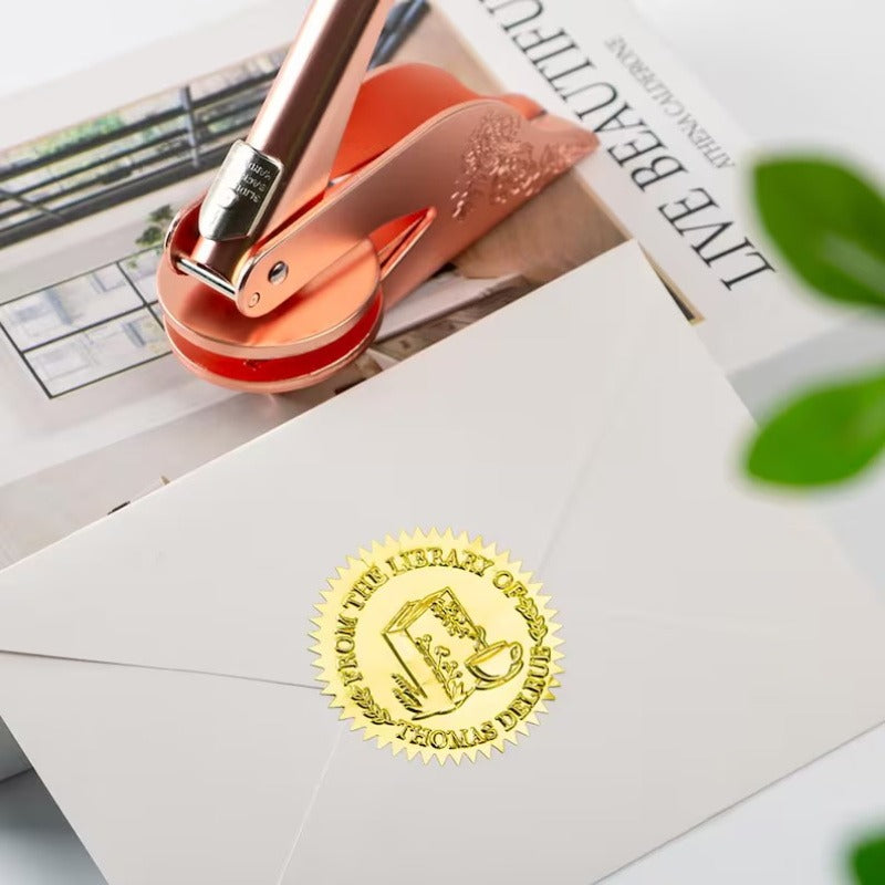 The Animal, Plant and Book Story Series Print Embosser Stamp, can be Printed Directly on Books, Notebooks, Tissues, Stickers, Paper\u002F Plastic Packaging, Beloved by Book Lovers and Pet Lovers