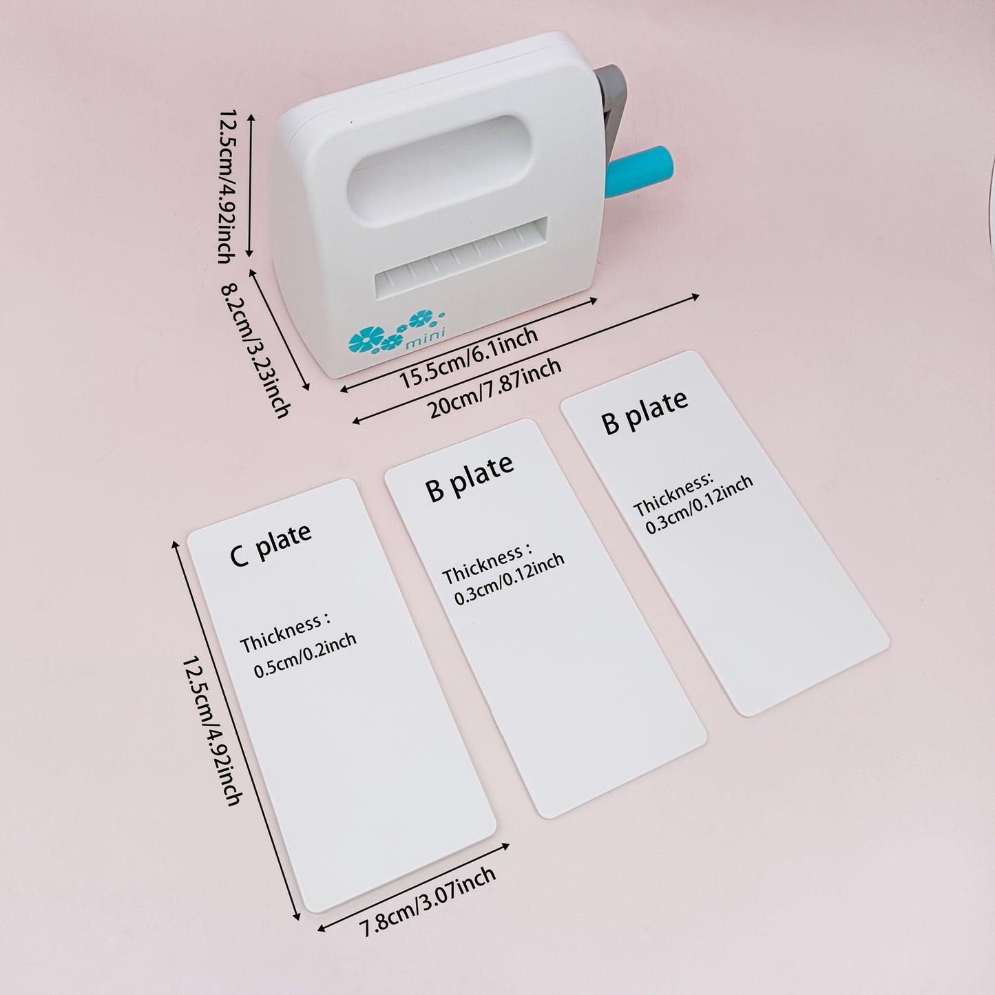 Alinacutle Mini Die Cut Machine Embossing Folder Use Machine, Manual Portable Embossing Machines Full Kit Included, For Art, Craft, Scrapbooking - Precise Cutting, Easy Operation, DIY Craftsmen And Beginners