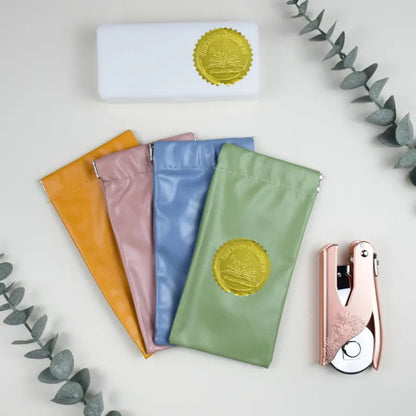 Mysterious Pattern Letter Series Rose Golden Print Embosser Stamp, Make Your Own Letter Seal, Printed Directly on Books, Tissues, Notebooks and Gift Boxes, Easy to Operate, Easy to Carry