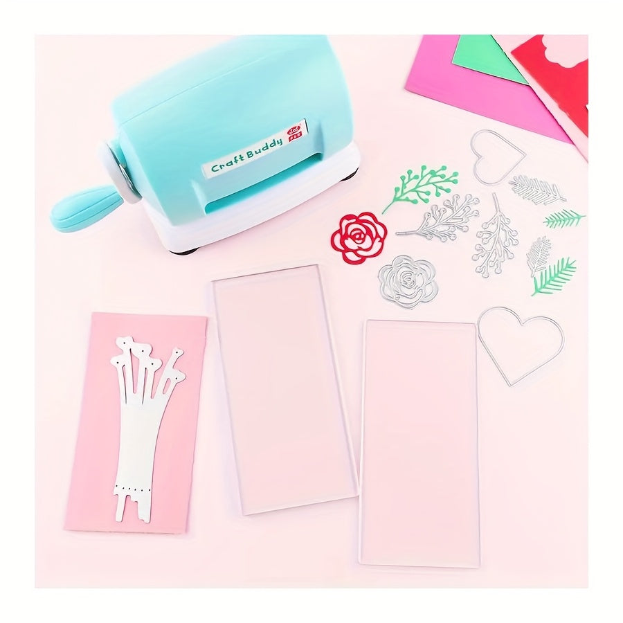 Hand-Cranked DIY Paper Craft Machine, a Creative Manual Smart Toy for DIY Cutting And Embossing.