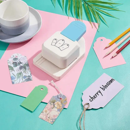 1pc Manual Heavy-Duty Label Embossing Machine - Non-Electric Craft Punch with Rounded Corner Hole, for Scrapbooking, Card Making, Invitations, Business Labels - Compatible with 1.5\